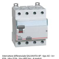Interruttore differenziale SALVAVITA 4P