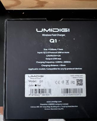 Caricatore wireless Umidigi 15w