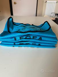Kit 5 Casacche Pettorine Calcio Legea