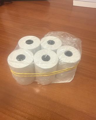 5 rotoli carta termica POS 57x20 m nuovi