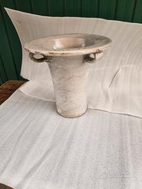 Antico vaso da notte in terracotta smaltato