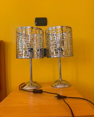 Coppia di Abat-jour in metallo