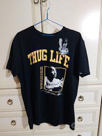 t-shirt 2pac MAI INDOSSATA con cartellino