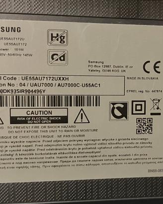 televisione 55 pollici Samsung