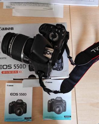 REFLEX CANON EOS 550D +OBIETTIVO CANON 18-55 IS