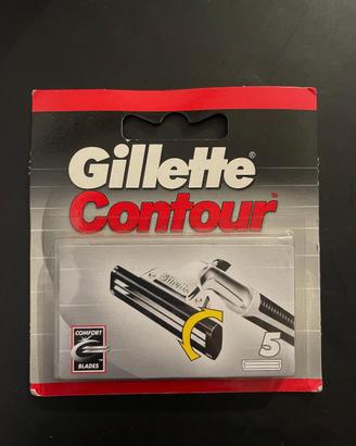 Gillette countur 5 ricariche x 5 confezioni.