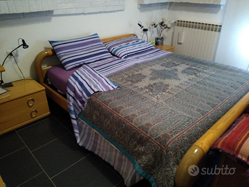 Camera matrimoniale in legno frassino Ditta Brivio