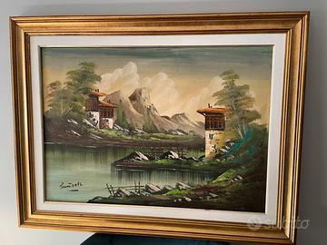 Quadro olio su tela Di Antonio Ponticelli