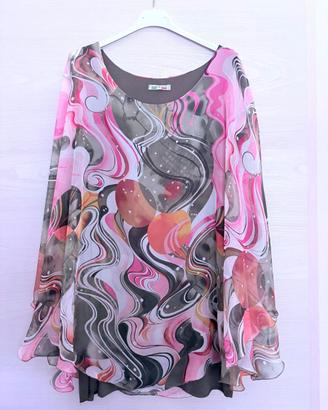 Casacca donna Made in Italy con canotta interna