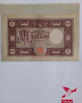 Banconota 1000 lire grande "M" 1943