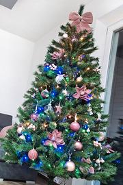 Addobbi completi albero natale rosa
