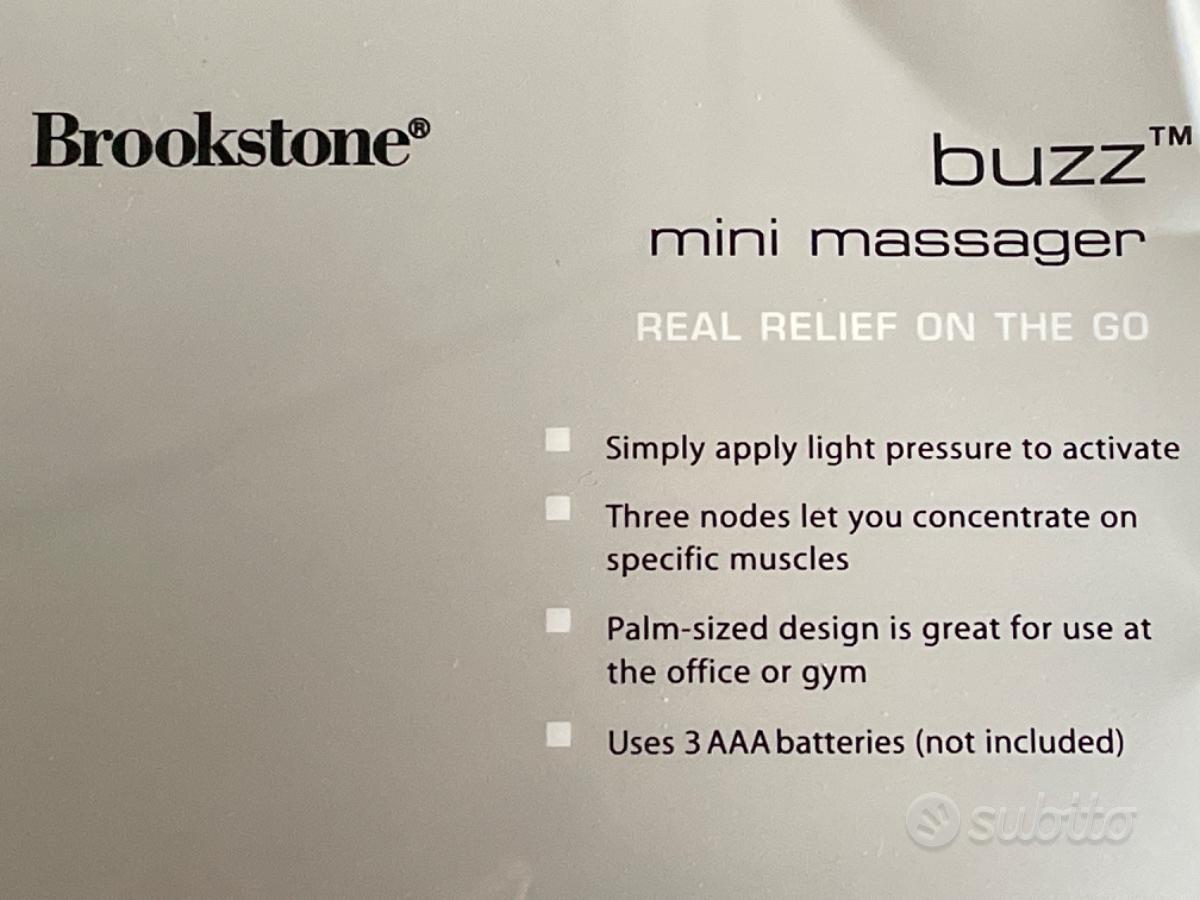 Buzz mini massager. BROOKSTONE Elettrodomestici In vendita a