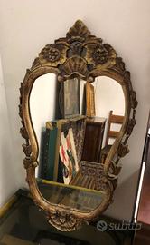 Specchio TAILANDESE da parete in legno