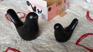 🐦 Coppia di uccellini decorativi in ceramica