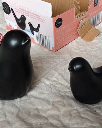 🐦 Coppia di uccellini decorativi in ceramica