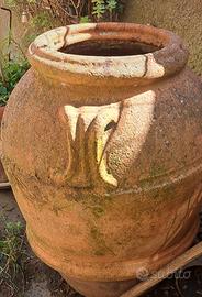 antico orcio toscano in terracotta 