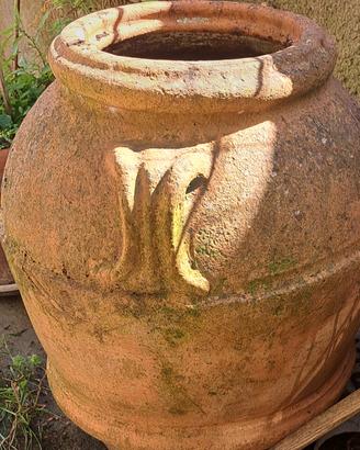 antico orcio toscano in terracotta 