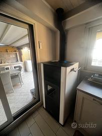 Termostufa a Pellet  24kw idro