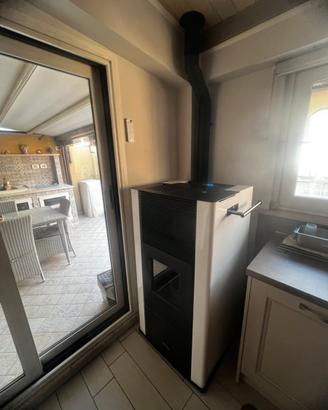 Termostufa a Pellet  24kw idro