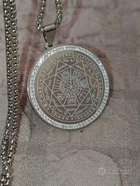 Collana Amuleto 7 Arcangeli Portafortuna Scudo