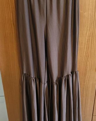pantaloni con balza donna