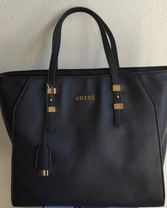 Borsa a spalla Guess blu notte