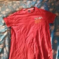 maglietta nasa uomo rossa