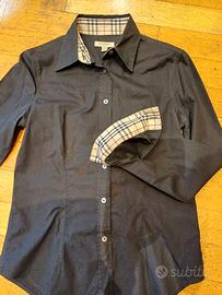 camicia nera Burberry 