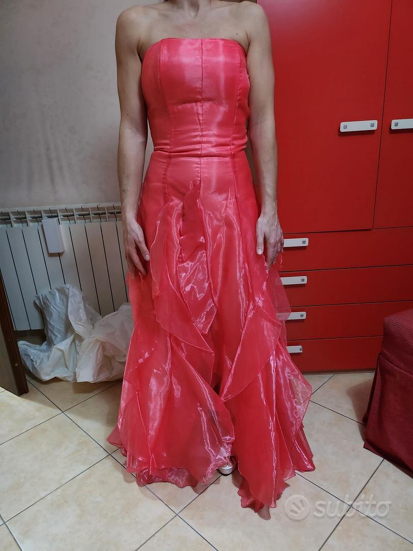 Abito da damigella in tulle smanicato Riflesso