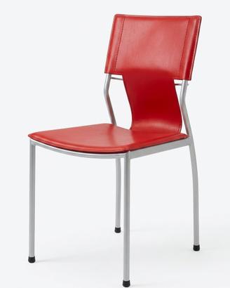 Set 4 sedie Design Ecopelle