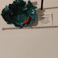 Piattino decorativo a forma di foglia 