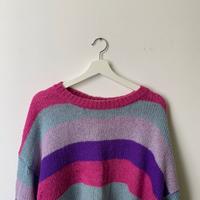 Maglione M - righe pastello