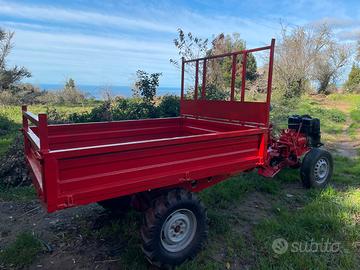 Motozappa con cassone 4x4