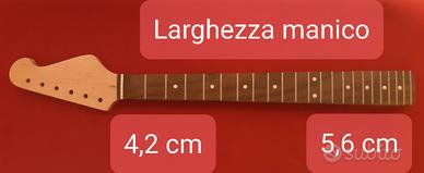 Manico per chitarra tipo Stratocaster 
