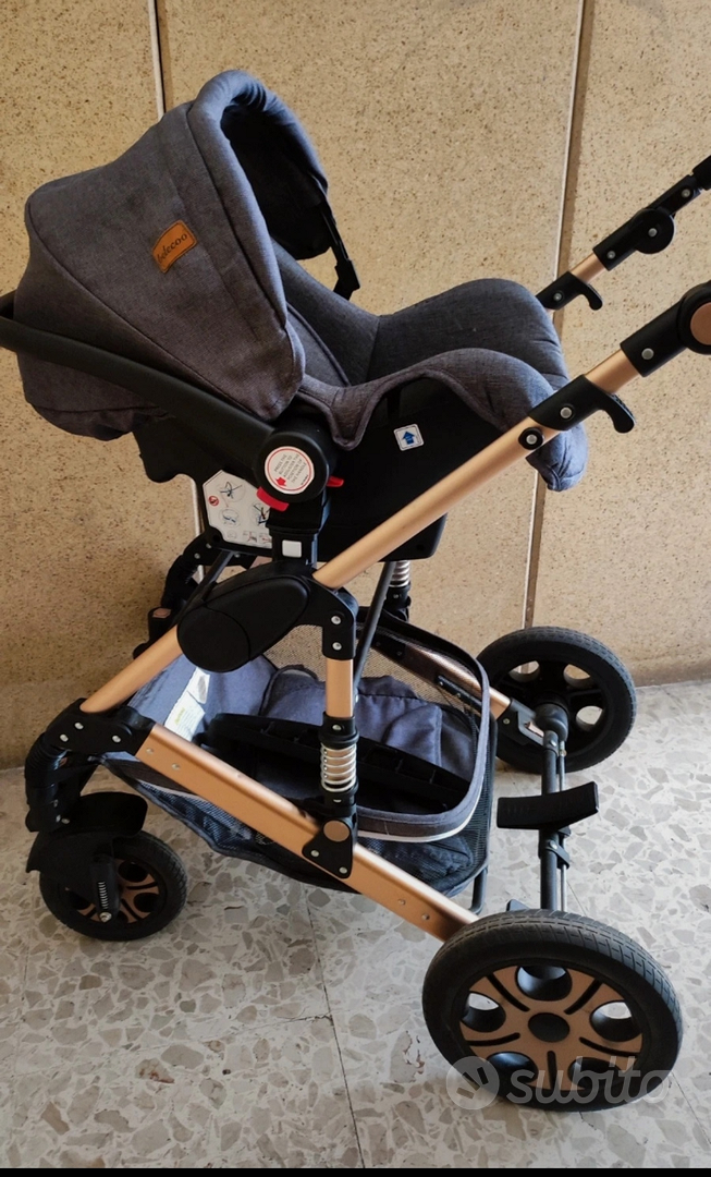 Belecoo Passeggino Trio Set Sistema Modulare da 0 a 36 Mesi, Carrozzina,  Navicella Neonato con Copertina e Seggiolino Auto, Passeggino Leggero  Pieghevole con Chiusura Compatta 2021-Biancheria : : Prima infanzia