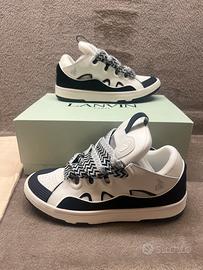 Scarpe Lanvin Curbs bianco-blu n.43