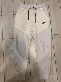 pantalone nike tech bianco