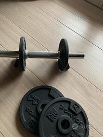 Panca e pesi palestra