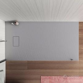 Piatto doccia 160x90 cm riducibile grigio pietra