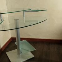 scrivania in cristallo