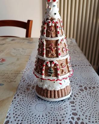 Albero di Natale pan di zenzero Thun in resina