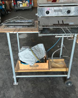 Barbecue a gas no fumo