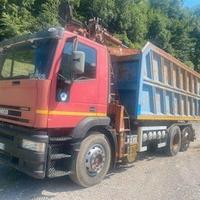 Iveco magirus 260 e31 cassonr ribaltabile con gru