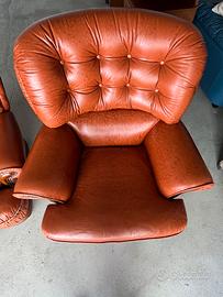 Poltrone vintage di pelle