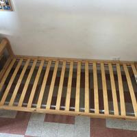 Letto Singolo IKEA in Legno 90x200 + rete a doghe