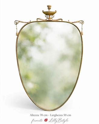 SPECCHIO VINTAGE IN OTTONE 