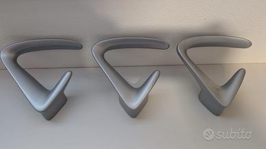 3 ATTACCAPANNI DA PARETE