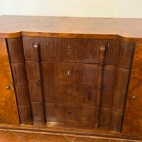 Comò in radica di noce