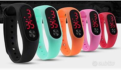 Orologio LED Digitale Donna in Silicone Colorato