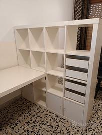 libreria bianca ikea